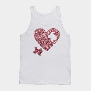 Texas Heart Puzzle Piece Tank Top